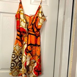 Cute silky chain design dress